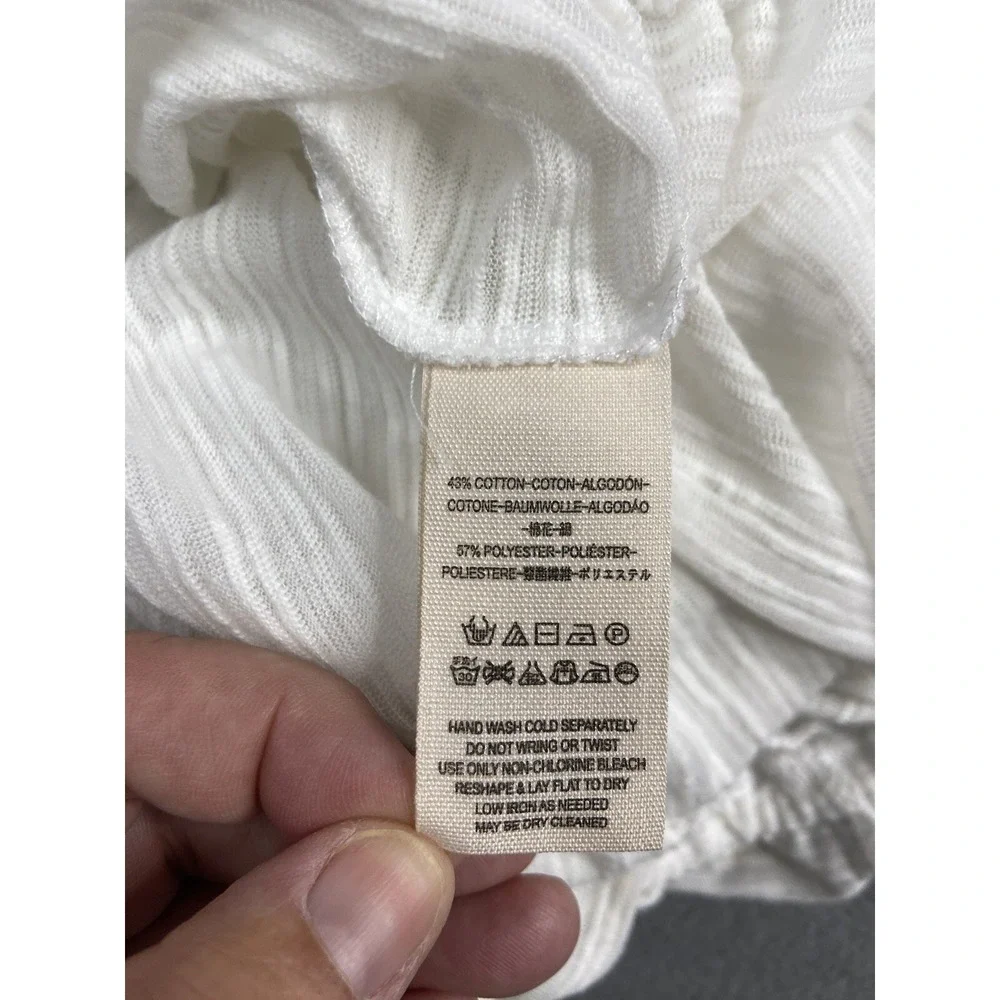 Free People Top Small White‎ Sun Valley Boho Peasant Ruffle Coquette Festival
